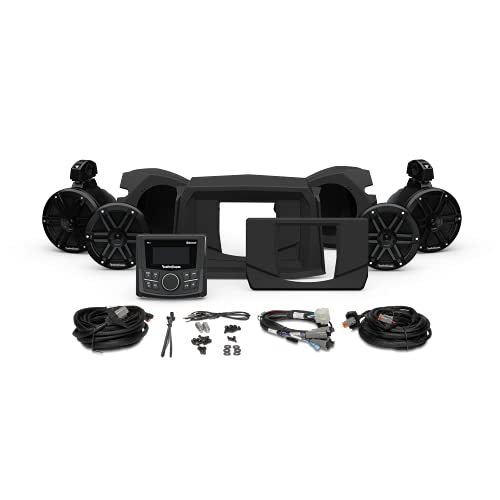 Rockford Fosgate RZR14-STG2 - Audio Kit: PMX-1 Receiver & M0 Series Front & Rear Speaker Kit for Select Polaris RZR Models (2014-2021) Rockford Fosgate RZR14-STG2 - Audio Kit: PMX-1 Receiver & M0 Series Front & Rear Speaker Kit for Select Polaris RZR Models (2014-2021)